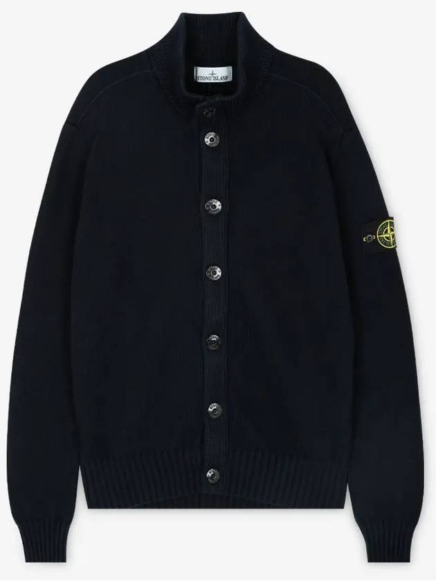 Winter Cotton Cardigan Navy - STONE ISLAND - BALAAN 3