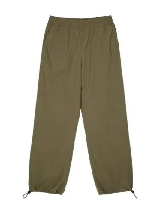 Loose fit banded waist pants olive - STUDIO NICHOLSON - BALAAN 1