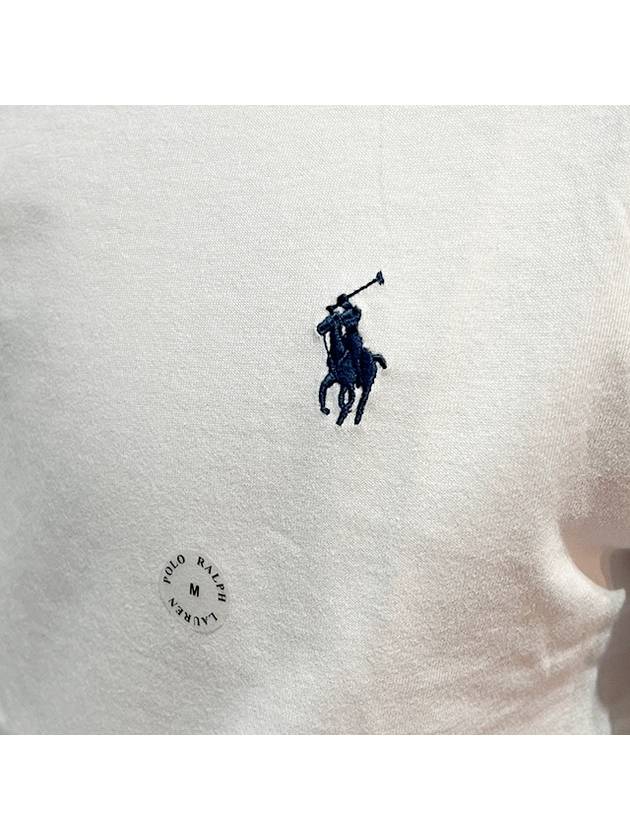 Men's Embroidered Pony Short Sleeve T-Shirt White - POLO RALPH LAUREN - BALAAN 7