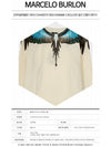 Turquoise Wing Long Sleeve T-Shirt Beige - MARCELO BURLON - BALAAN 3