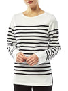 Naval Authentic Striped Long Sleeve T-Shirt White - SAINT JAMES - BALAAN 6