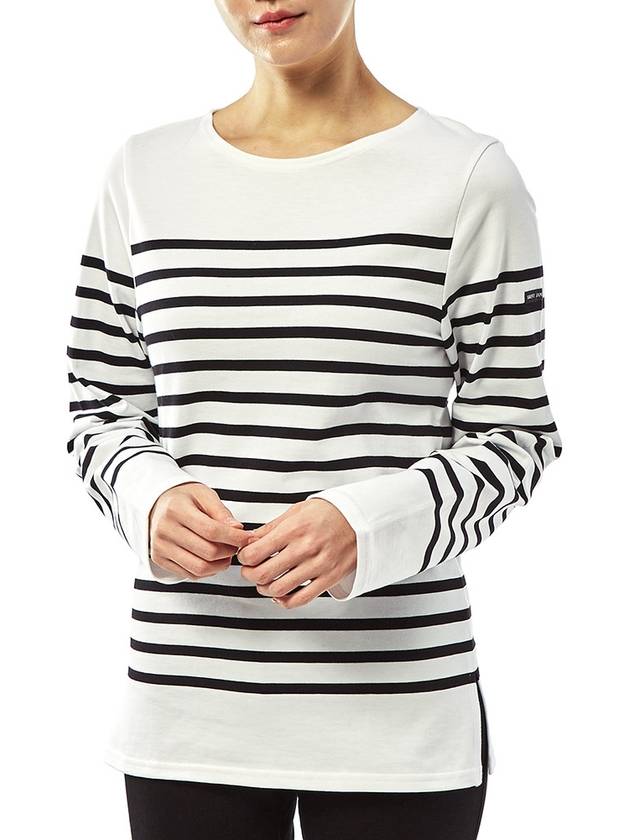 Naval Authentic Striped Long Sleeve T-Shirt White - SAINT JAMES - BALAAN 6