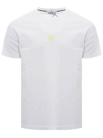 STONE ISLAND Men's Solar Eclipse Two Short Sleeve T-Shirt White 76152NS97 V0001 - STONE ISLAND - BALAAN