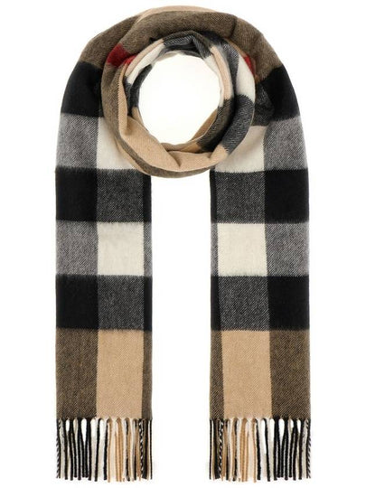 Classic Check Cashmere Muffler Beige - BURBERRY - BALAAN 2