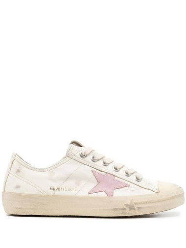 V-Star Leather Low Top Sneakers Beige - GOLDEN GOOSE - BALAAN 1