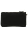 Triangle Logo Double Clutch Black - PRADA - BALAAN 4