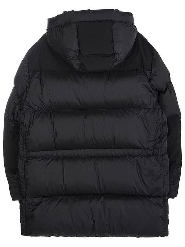 Logo Applique Nylon Puffer Coat Black - BURBERRY - BALAAN 3