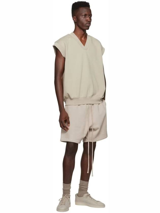 Essential Fear of God Vneck Vest 192SU225051FW Smoke - FEAR OF GOD - BALAAN 4