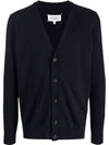 Stitched Cashmere Cardigan Navy - MAISON MARGIELA - BALAAN 2