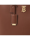 Monogram Motif Medium Leather Tote Bag Brown - BURBERRY - BALAAN 8