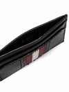 Tar Embossed Leather Card Wallet Black - BALLY - BALAAN 4