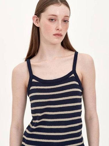 stripe sleeveless knit top_navy - JUN BY JUN K - BALAAN 1