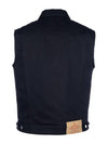 Bull Denim Vest Black - PRADA - BALAAN 3