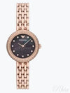 Mother of Pearl Two-Hand 30mm Stainless Steel Black Watch Rose Gold - EMPORIO ARMANI - BALAAN 2