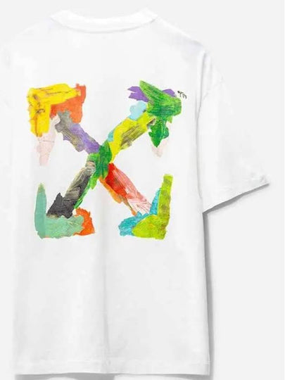 Brush Arrow Oversized Skate Short Sleeve T-Shirt White - OFF WHITE - BALAAN 2