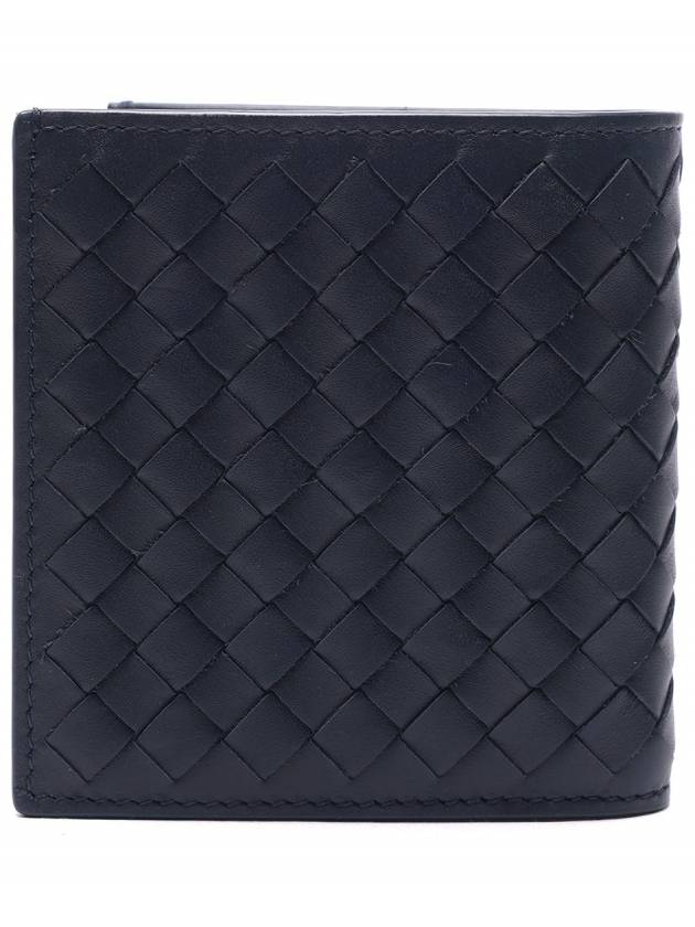 Intrecciato Small Folder Half Wallet Navy - BOTTEGA VENETA - BALAAN 5