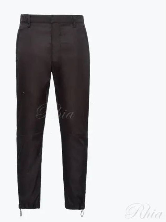 Men's Re-Nylon Straight Pants Black - PRADA - BALAAN 2