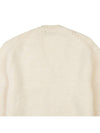 Men's Embroidered Patch V-Neck Knit Top White - DIOR - BALAAN 8