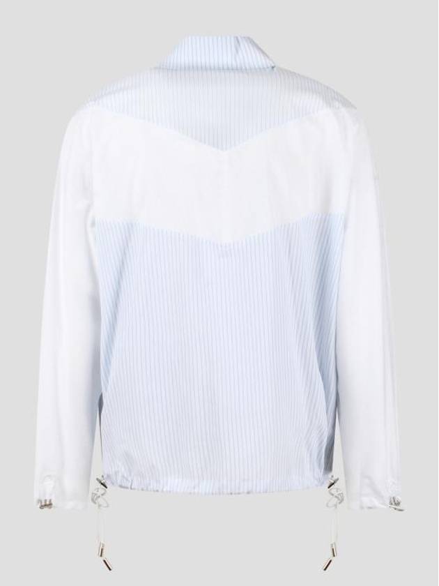 Couture Zipped Long Sleeve Shirt Blue - DIOR - BALAAN 3