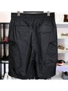 Elastic Waistband Cargo Shorts Black - MOOSE KNUCKLES - BALAAN 7