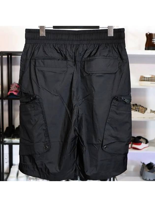 Elastic Waistband Cargo Shorts Black - MOOSE KNUCKLES - BALAAN 7