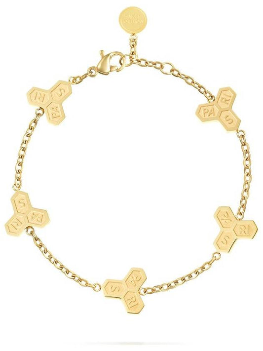 Muriel bracelet 10 gold motherofpearl motif 5 - MOIETOII PARIS - BALAAN 2
