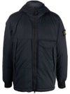 Opaque Nylon Twill Down Padded Navy - STONE ISLAND - BALAAN 1