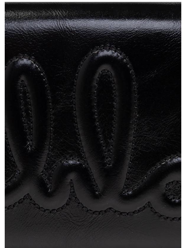 Chloé Leather Wallet With Logo, Women's, Black - CHLOE - BALAAN 5