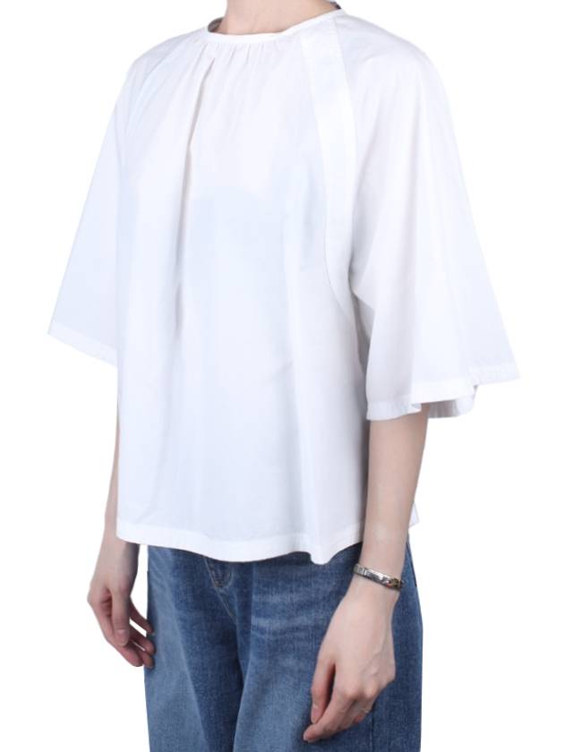 Weekend 24SS Women's Crespo Blouse White CRESPO 004 - MAX MARA - BALAAN 3