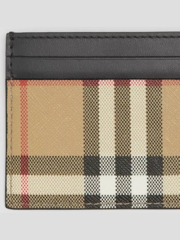 Vintage Check Card Wallet Beige - BURBERRY - BALAAN 6