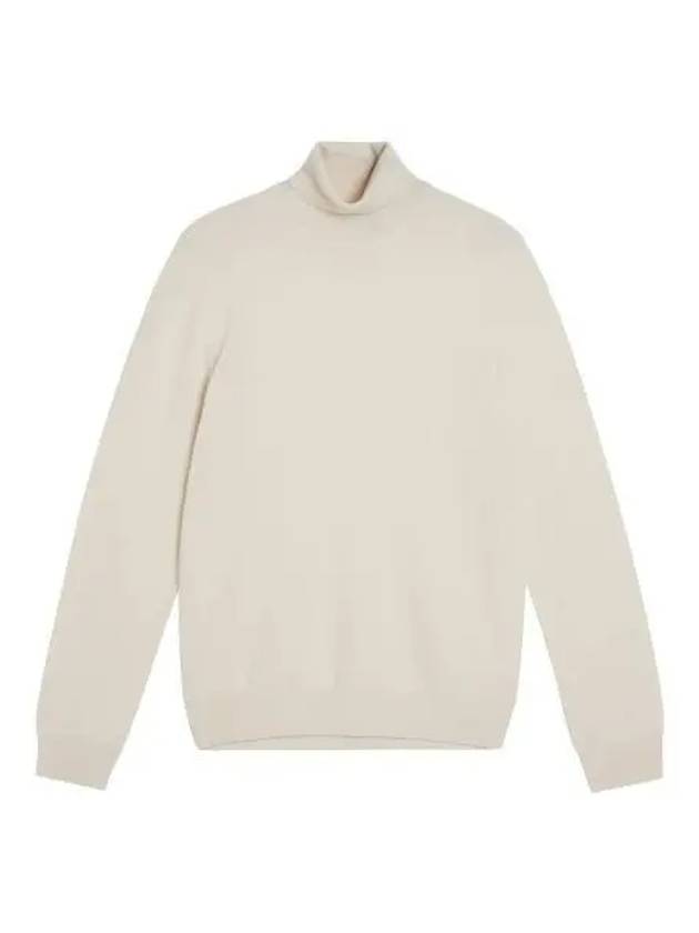 Lyd Merino Wool Turtleneck Cloud White - J.LINDEBERG - BALAAN 2