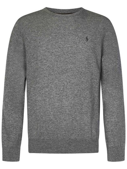 Logo Basic Pullover Knit Top Grey - POLO RALPH LAUREN - BALAAN 2