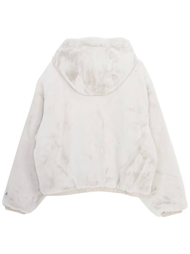 Women's Reversible Quilted Eaton Fur Jacket White - MOOSE KNUCKLES - BALAAN 3