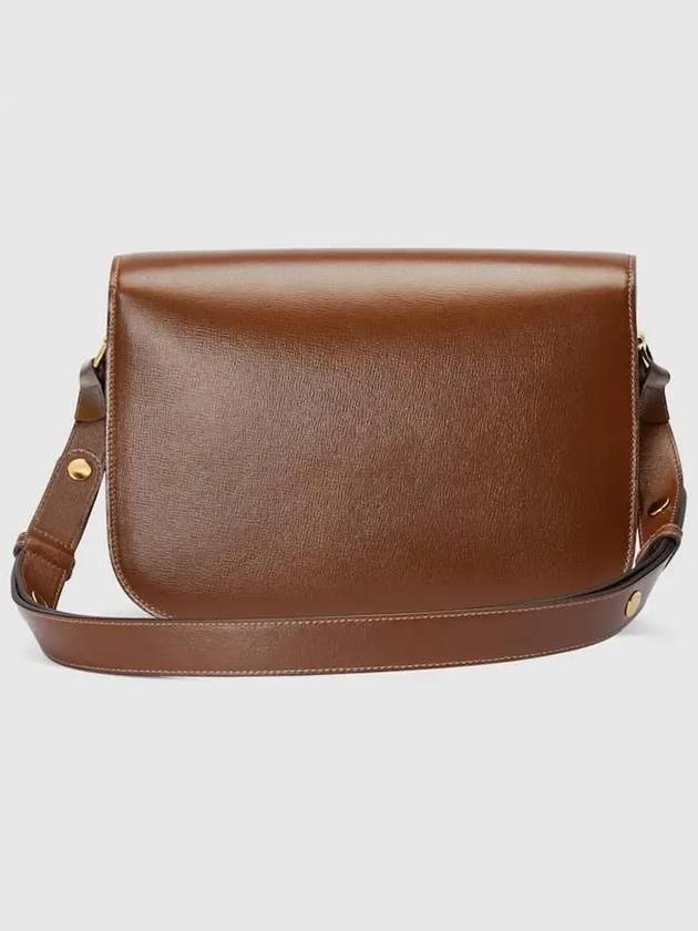 Horsebit 1955 Leather Shoulder Bag Brown - GUCCI - BALAAN 4