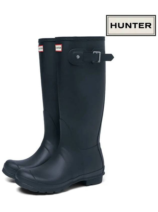 Women's Original Tall Wellington Rain Boots Navy - HUNTER - BALAAN 2