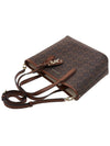 Eliza Extra Small Empire Shoulder Bag Black Brown - MICHAEL KORS - BALAAN 6