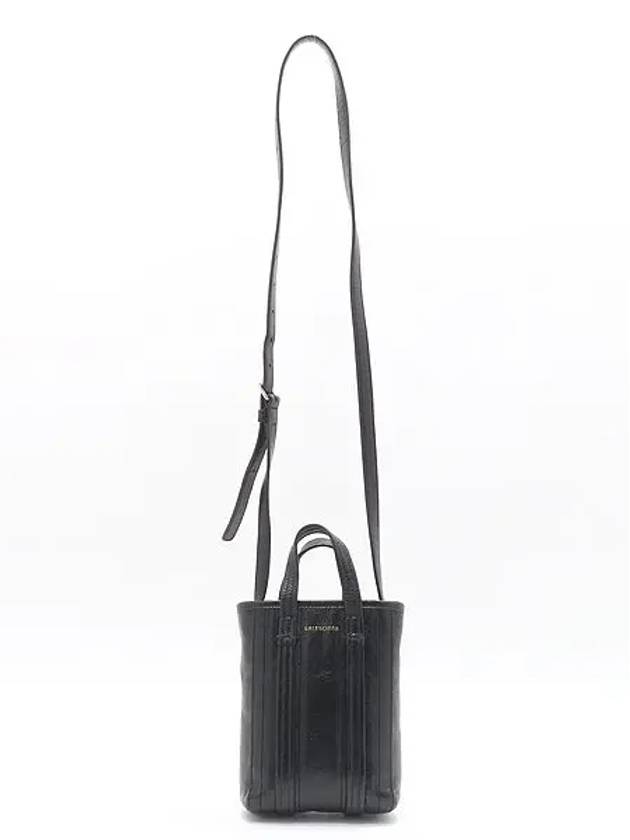 693793 Black Leather Babes Phone Holder Cross Bag - BALENCIAGA - BALAAN 4