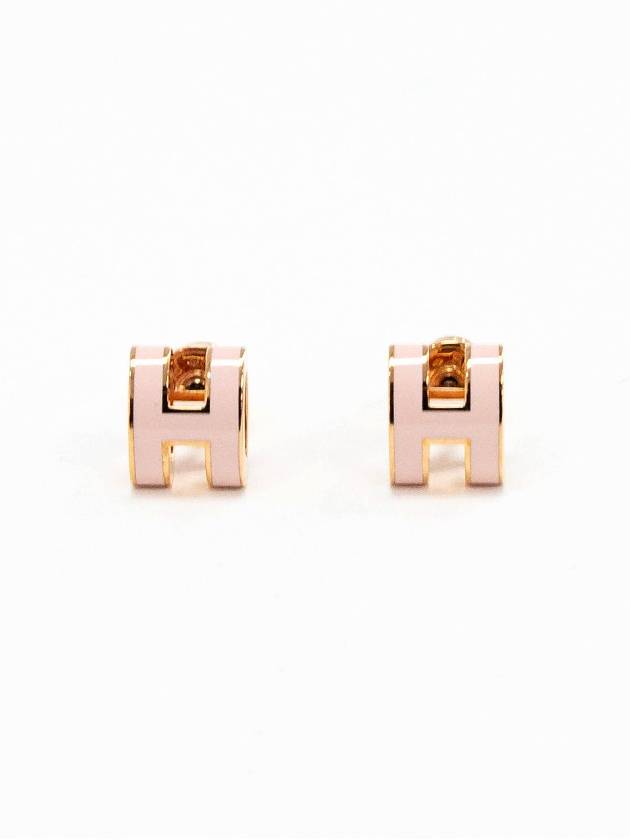 Mini Pop H Earrings Rose Gold - HERMES - BALAAN 2