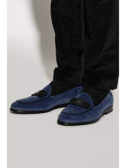 Dolce & Gabbana Shoes With Logo, Men's, Blue - DOLCE&GABBANA - BALAAN 2