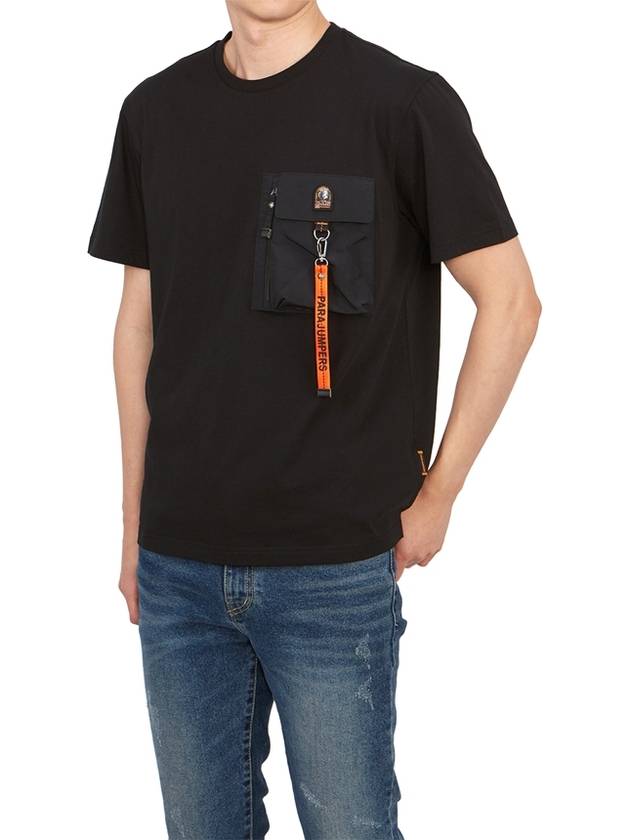 Men's Mojave Cotton Jersey Short Sleeve T-Shirt Black - PARAJUMPERS - BALAAN 5