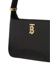 Leather TB Shoulder Bag Black - BURBERRY - BALAAN 4