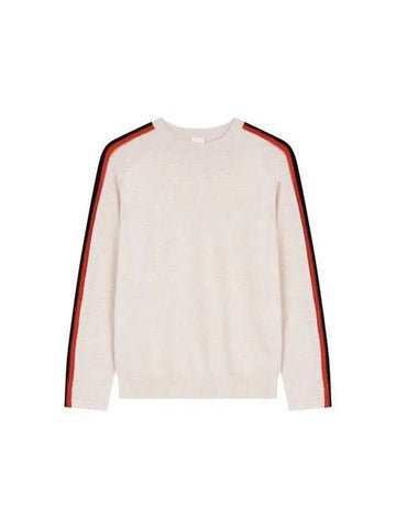 Side stripe raglan knit melange beige 271056 - PAUL SMITH - BALAAN 1