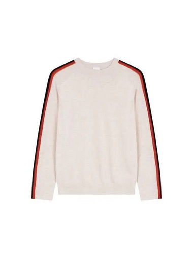 Side stripe raglan knit melange beige 271056 - PAUL SMITH - BALAAN 1