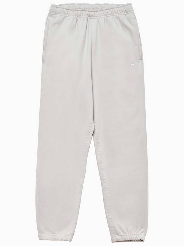 Men's Solo Swoosh Fleece Track Pants White - NIKE - BALAAN 2