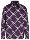 Check Cotton Long Sleeve Shirt Pansy - BURBERRY - BALAAN 1