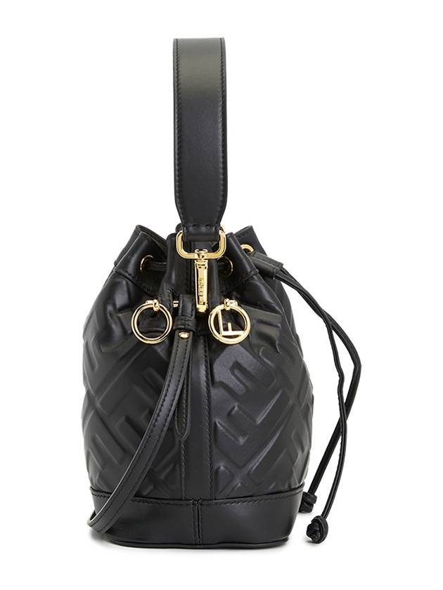 Mon Tresor FF Motif Leather Mini Bag Black - FENDI - BALAAN 3