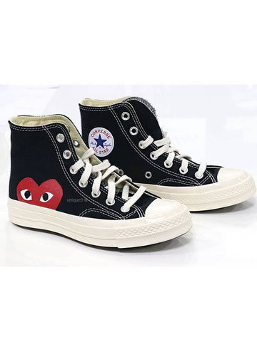 Men's Comme des Garçons Converse Chuck Taylor High Tops - COMME DES GARCONS PLAY - BALAAN 1