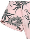 Hawaian Shirt Flower Short Sleeve Shirt Pink - ROLLING STUDIOS - BALAAN 5