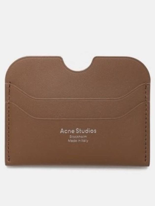 Silver Logo Card Wallet Brown - ACNE STUDIOS - BALAAN 2