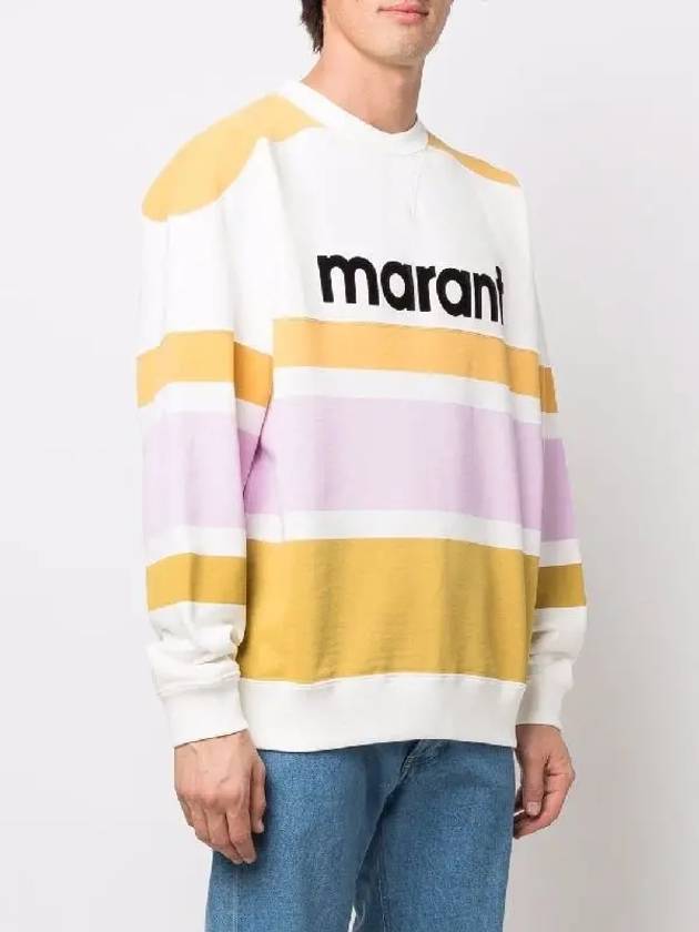 Mayoan Logo Striped Sweatshirt Honey - ISABEL MARANT - BALAAN 4